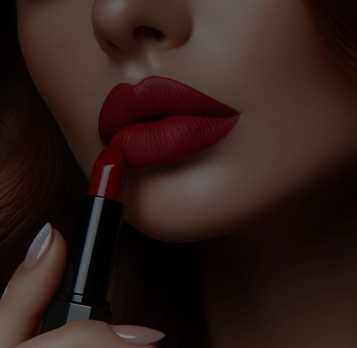Lippenstift oder getönter Balsam
