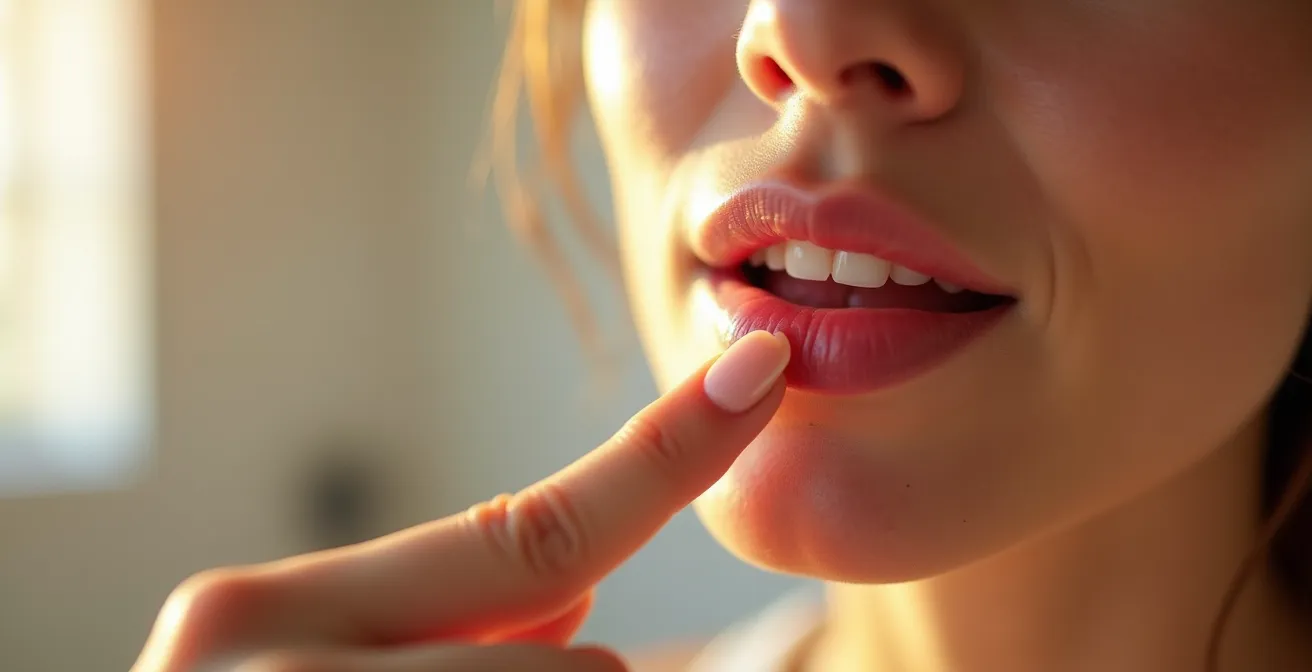 Pflegende Lippenbehandlung nach der Entfernung von langanhaltenden Lippenstiften